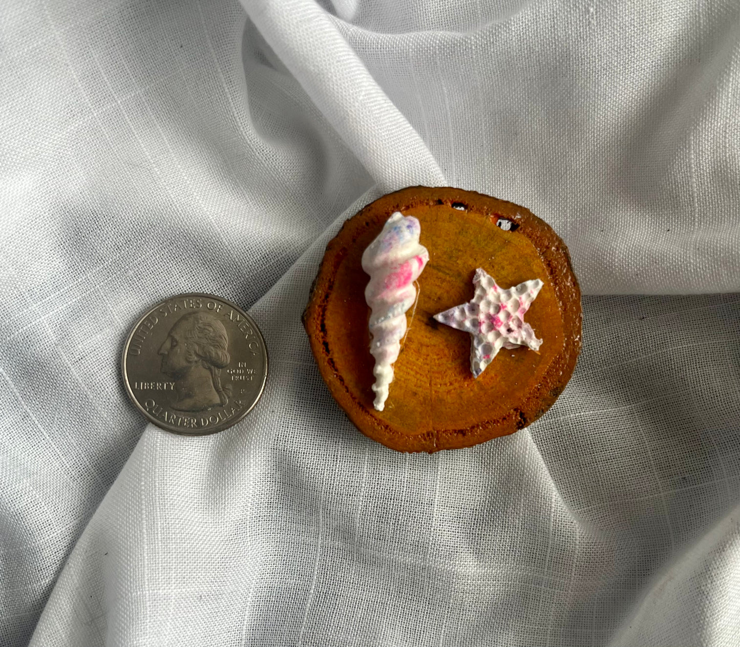 Beach Magnet (Small) Shell and Starfish