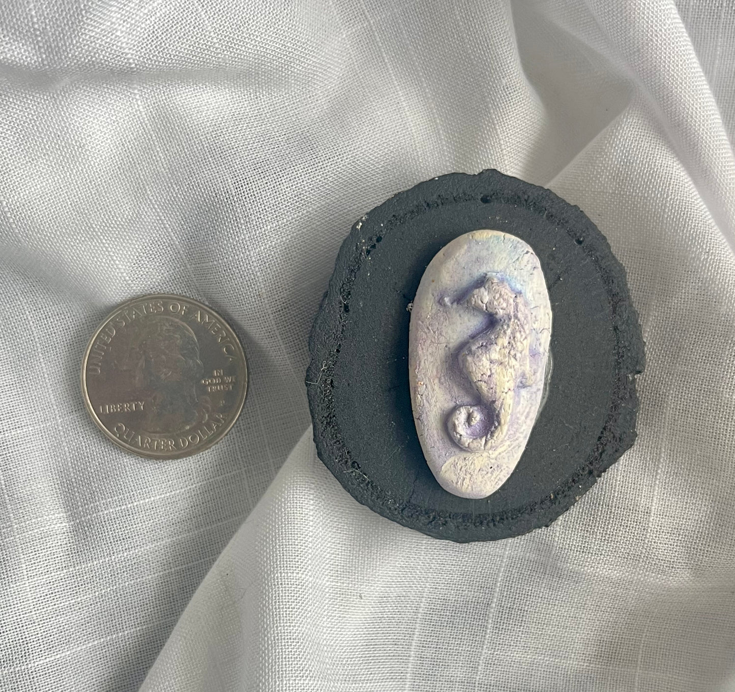 Seahorse Magnet - Blue & Purple