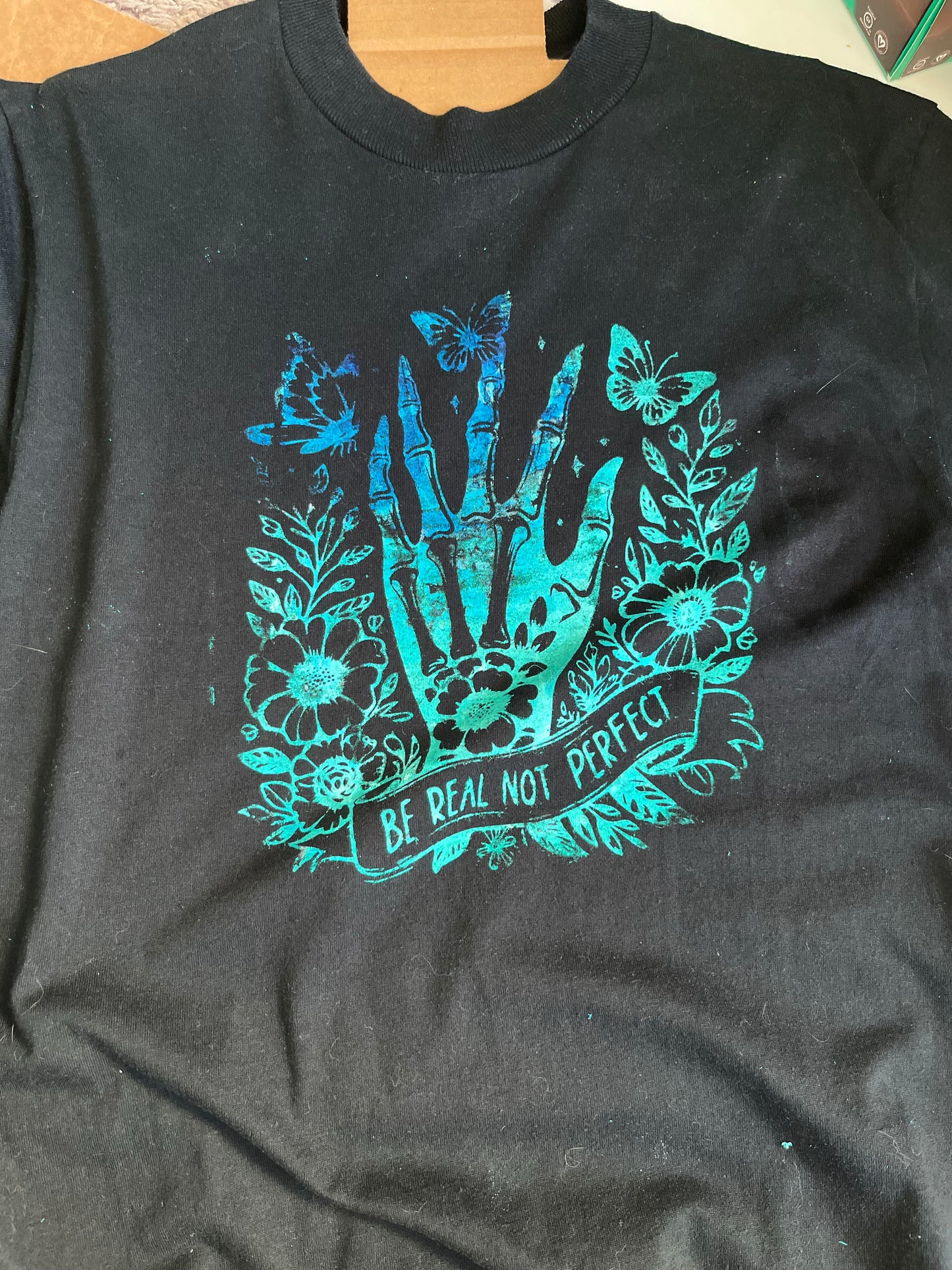 Be Real Not Perfect Shirt (Eco-threads)