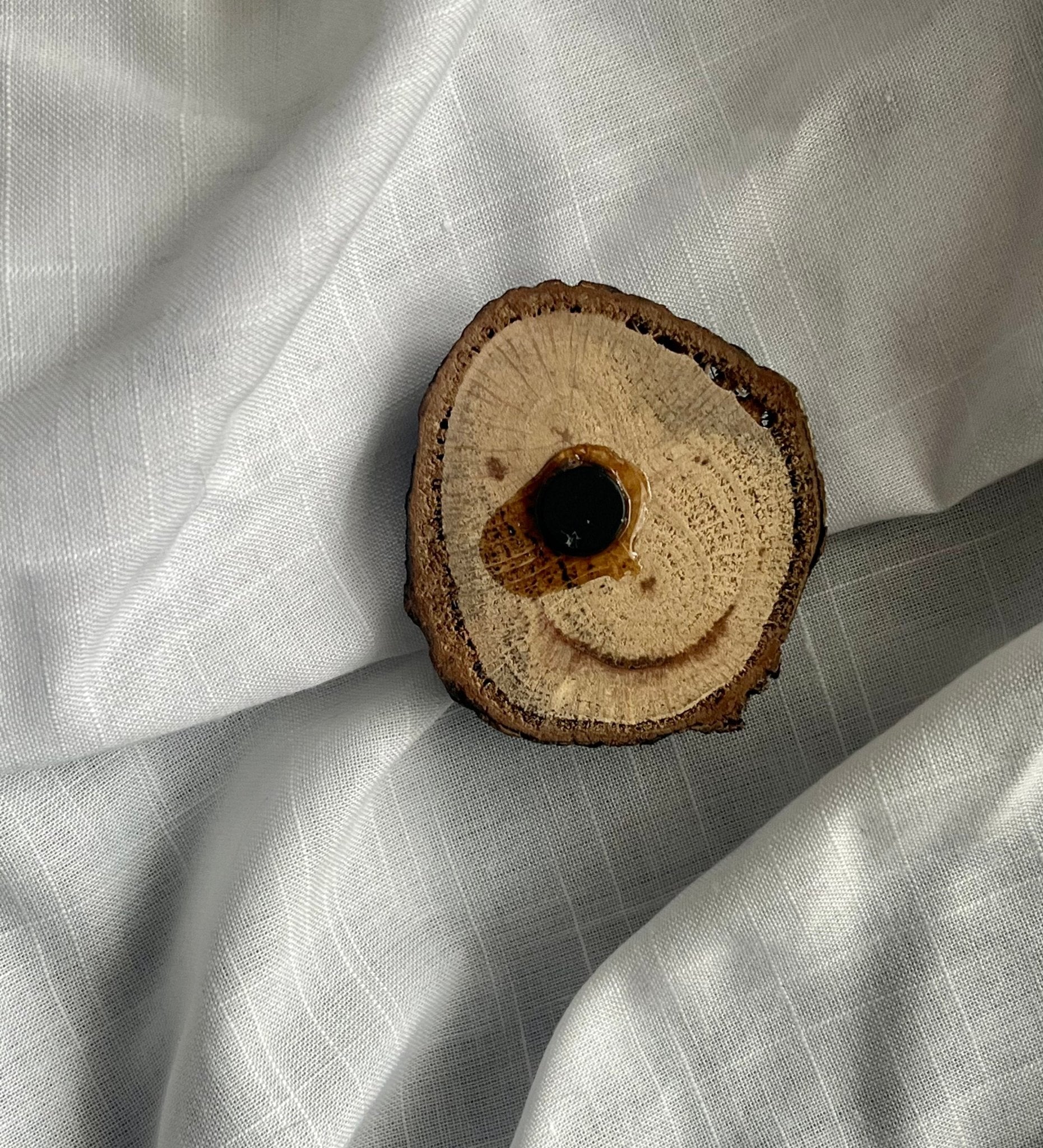 Devil Face Magnet Wood and Clay Magnet - Rainbow In The Pines