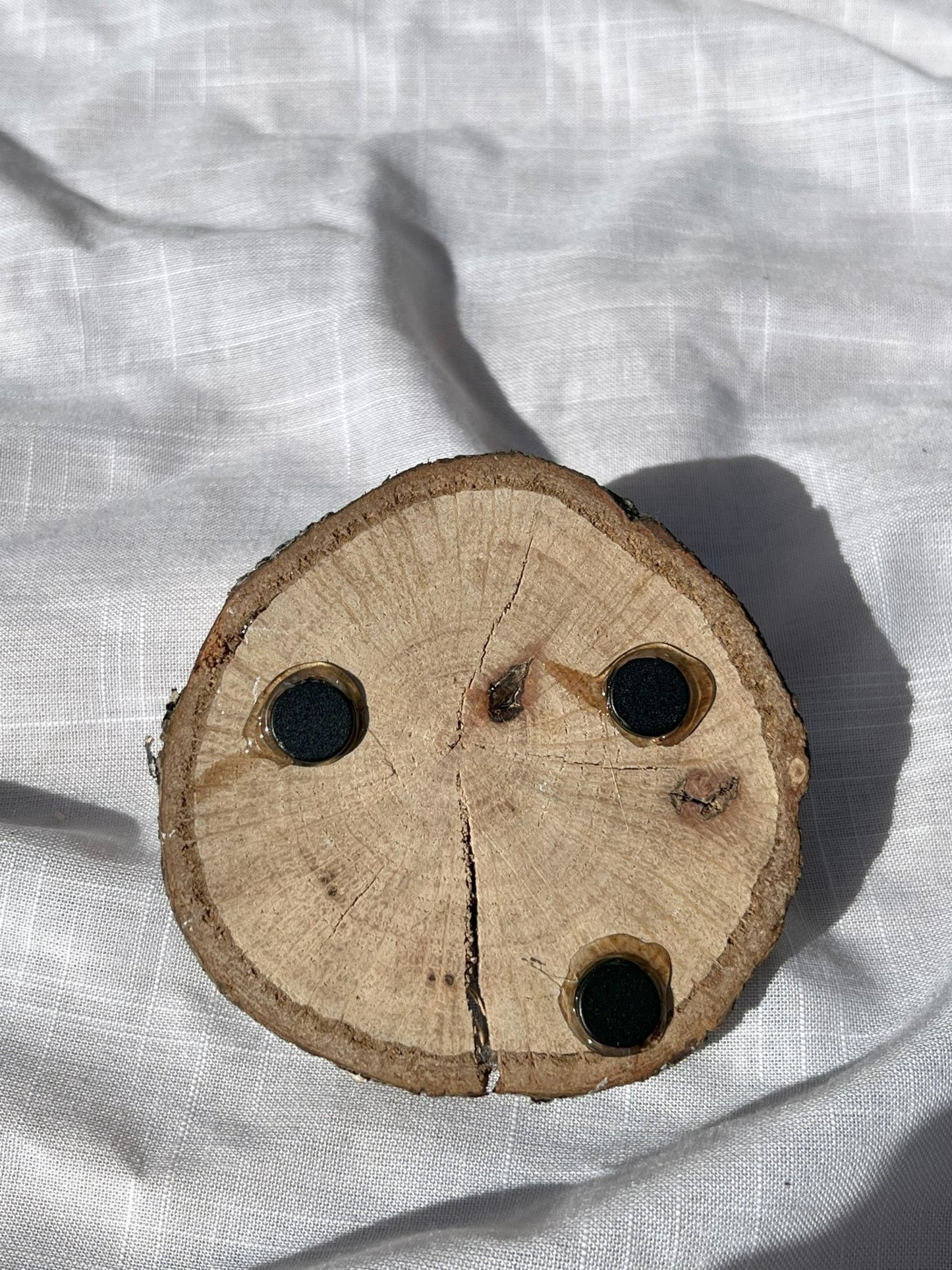 Human Heart Magnet Wood and Clay Magnet - Rainbow In The Pines