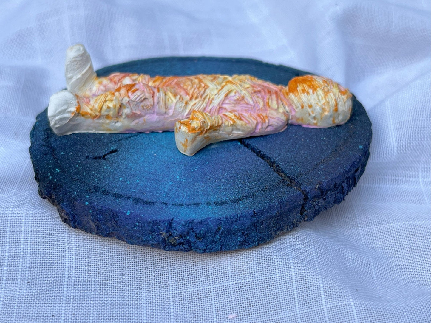 Mummy Zombie Magnet Wood and Clay Magnet - Rainbow In The Pines