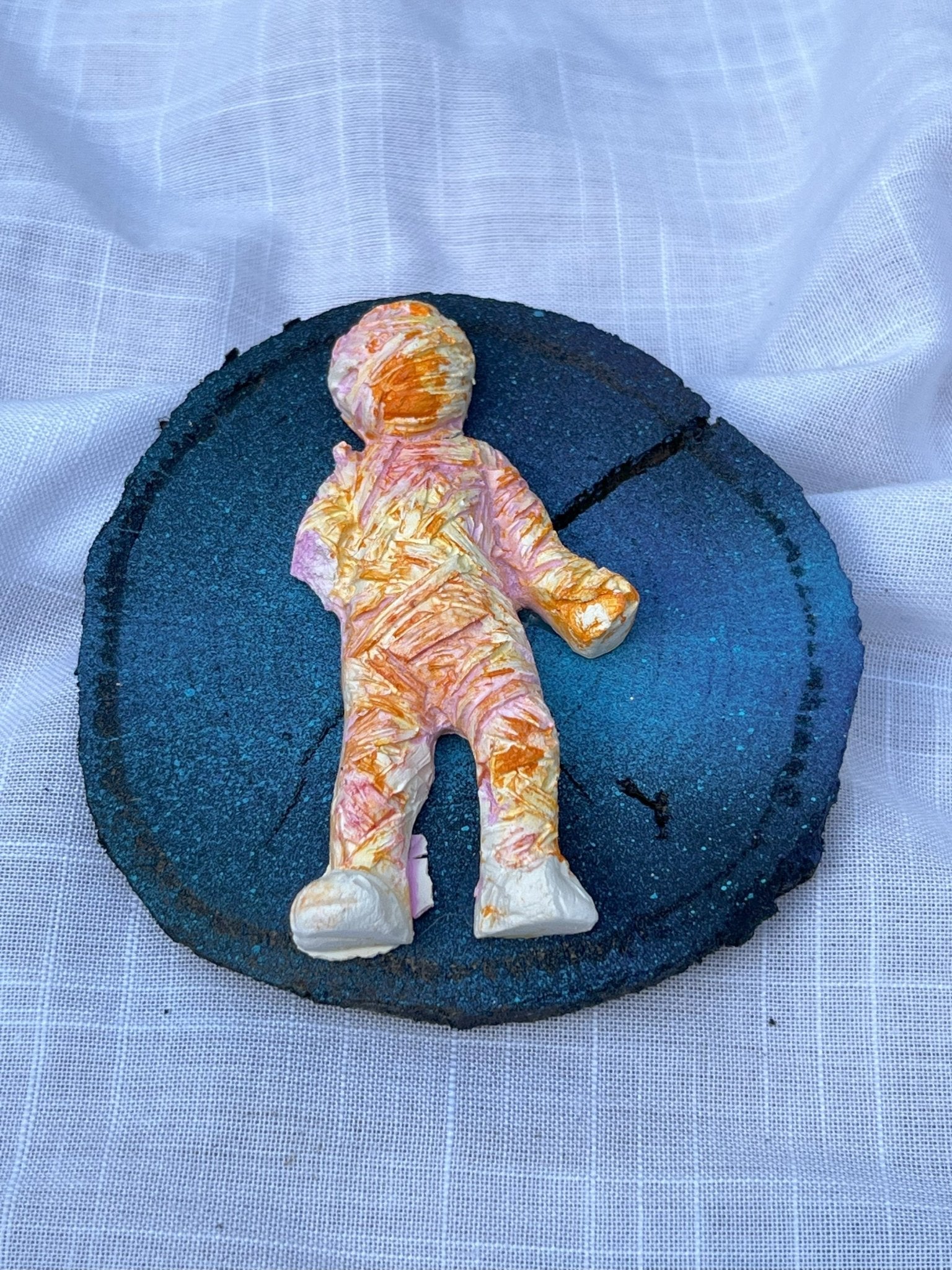 Mummy Zombie Magnet Wood and Clay Magnet - Rainbow In The Pines