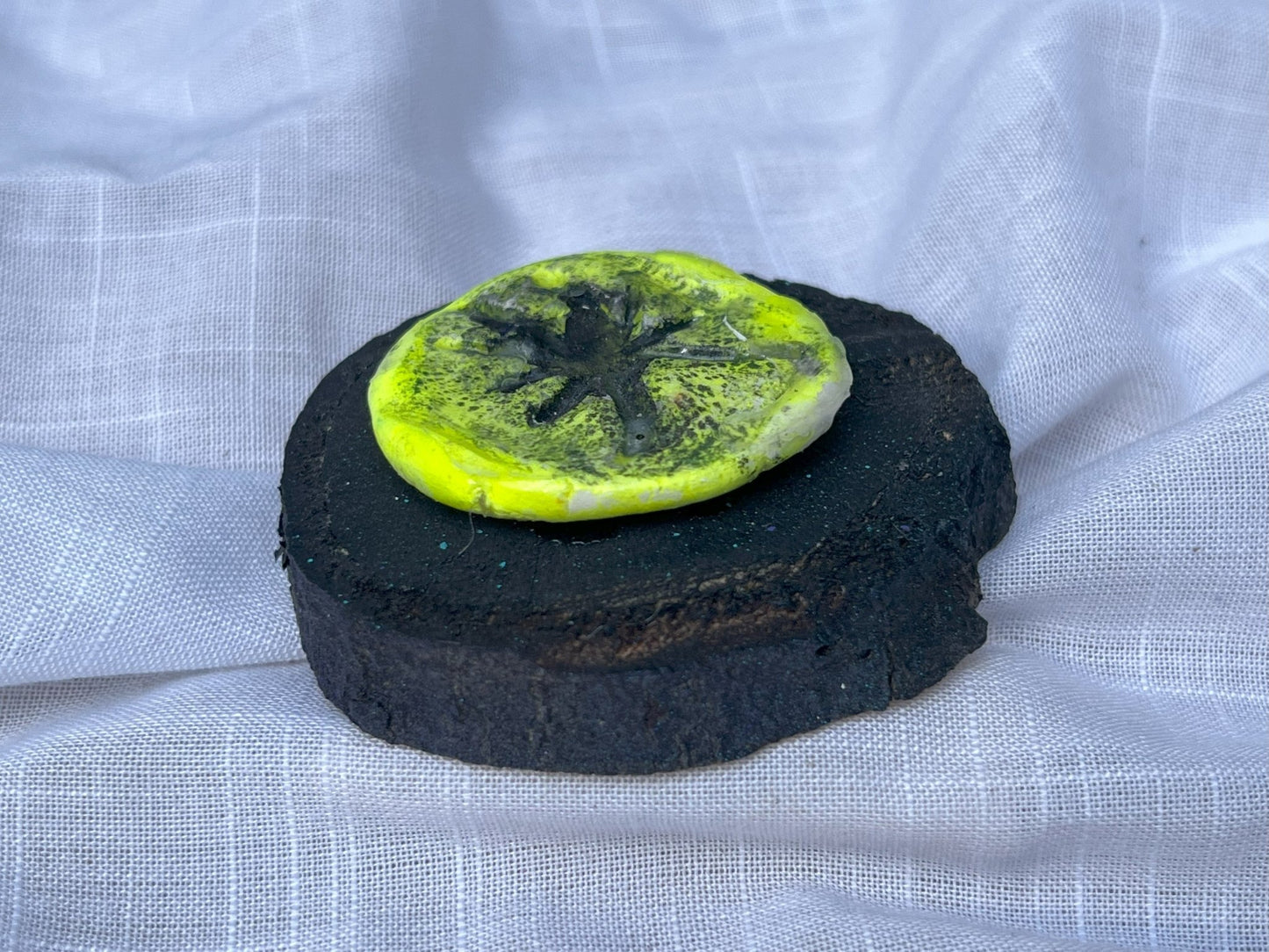 Spider Magnet Wood and Clay Magnet - Rainbow In The Pines