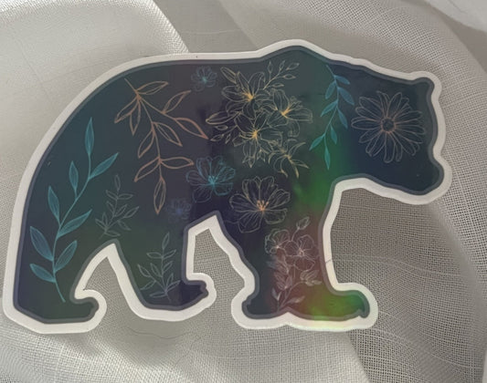 Waterproof Vinyl Stickers (3") - Rainbow In The Pines